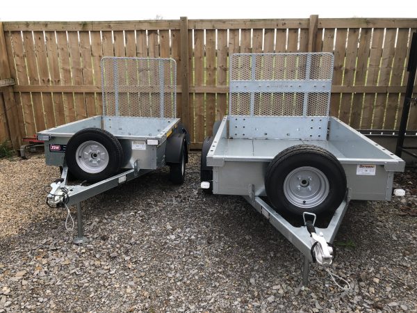 Bateson B64 & B53 unbraked trailers lined up
