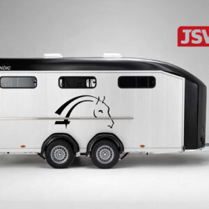 New for 2025. The Islandic by Cheval Liberte Herringbone Horse Trailer